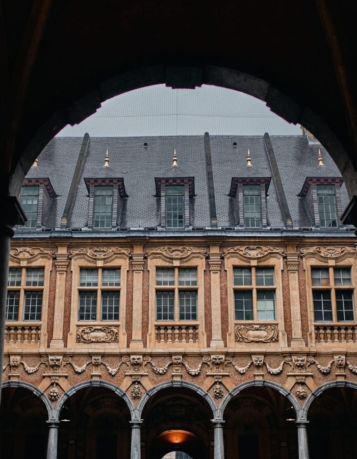 The famous historic Vieille Bourse in Lille in France